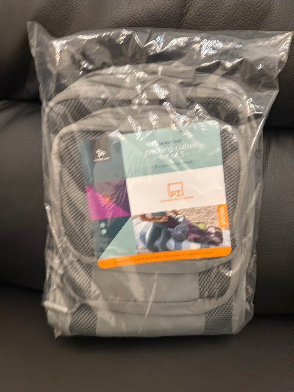 Travelon Light Gray Packing Cube Set - 3 Piece